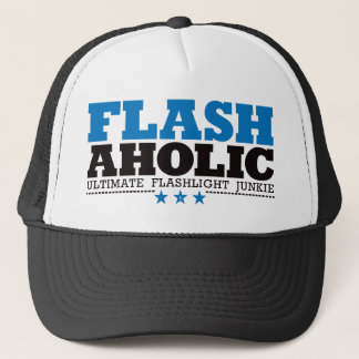 Flashaholic – Ultimate Flashlight Junkie - Blue Trucker Hat