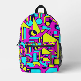 "Flashback Pop" Printed Backpack
