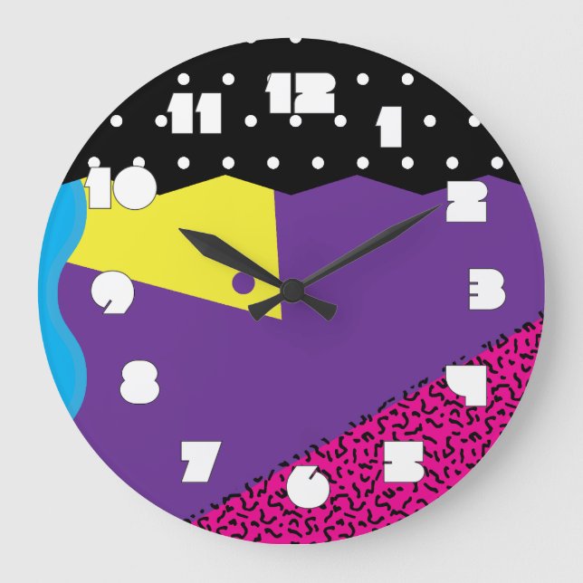 Flashback to the 80s large clock (Front)