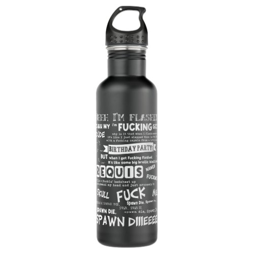 Flashed Rage Epic Rage Moment  Stainless Steel Water Bottle