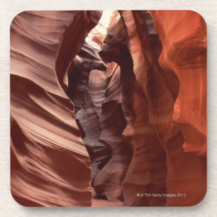 Flashflood-eroded sandstone formations of beverage coaster