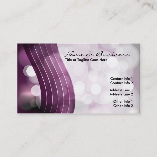 flashing lights with QR code Business Card (Front)