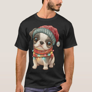 Flashing wires wrapped around a Dog T-Shirt