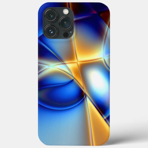 Flashy blue and yellow and snail_like lines throw  iPhone 13 pro max case