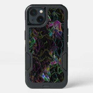 Flashy colorful stranger overshadowed in darkness iPhone 13 case