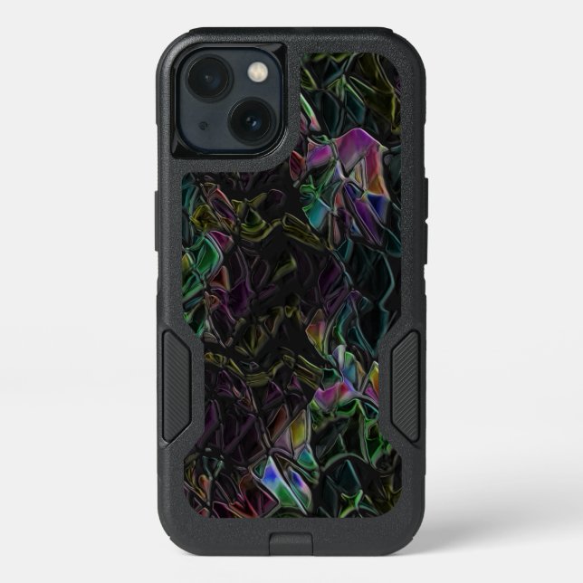 Flashy colorful stranger overshadowed in darkness otterbox iPhone case (Back)