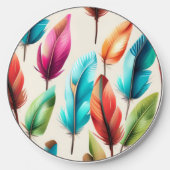 Flashy Feathers  Wireless Charger (Front)