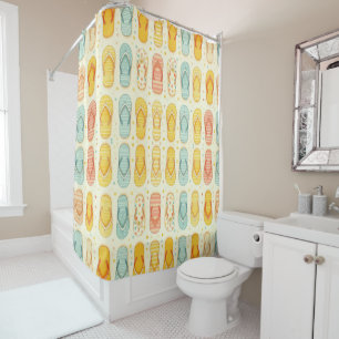 Flashy Flip-flops  Shower Curtain