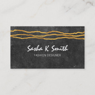 Flashy Lines & Slate Business Card