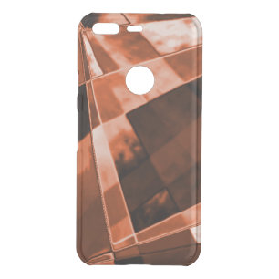 Flashy reddish brown inclined square or rectangles uncommon google pixel case