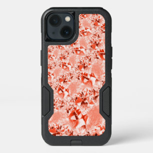 Flashy salmon coral with some bright and crooked iPhone 13 case
