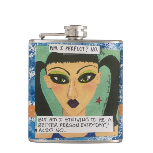 Flask_ am I perfect No Hip Flask