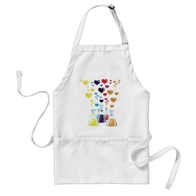 Flask, Erlenmeyer, Beaker, Chemistry, Laboratory Adult Apron (Front)