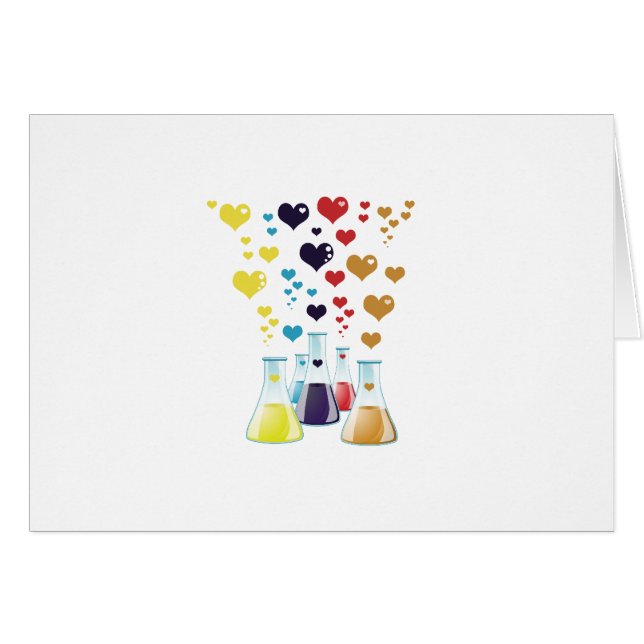 Flask, Erlenmeyer, Beaker, Chemistry, Laboratory Cards (Front Horizontal)