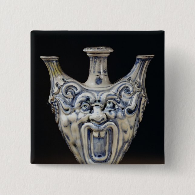 Flask, Florentine Workshop Pinback Button (Front)