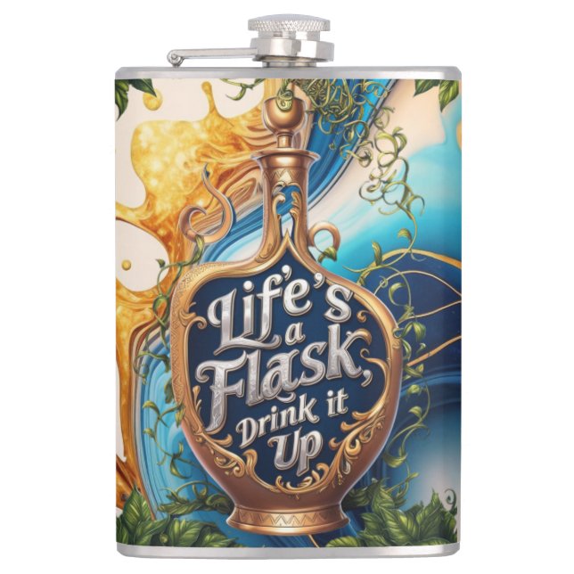 Flask Forward to Fun - Motivation to drink - funny (Front)
