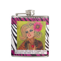 FLASK-GOOD GIRLS ARE MADE OF SUGAR AND SPICE HIP FLASK FLASK-GOOD GIRLS ARE MADE OF SUGAR AND SPICE HIP FLASK