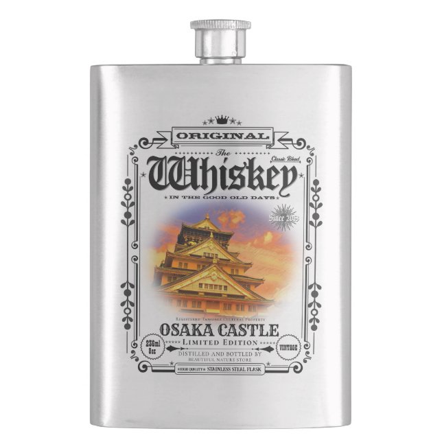 FLASK_Osaka Castle (Sunset ver.) Flask (Front)