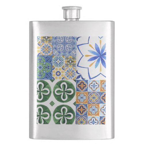 Flask Portuguese tiles