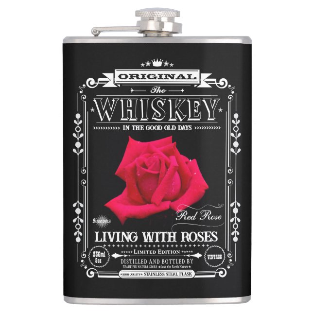 FLASK Red Rose (Front)
