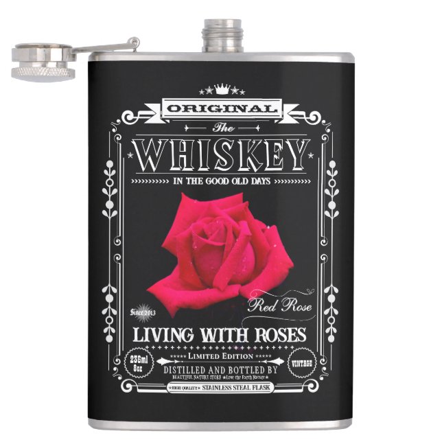 FLASK_Red Rose Flask (Opened)