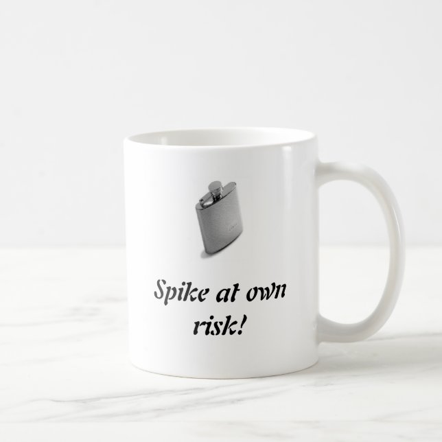 flask, Spike at own risk! Coffee Mug (Right)