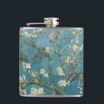 Flask Vincent van Gogh Almond Blossom<br><div class="desc">Vincent van Gogh Almond Blossom Vinyl Wrapped Flask

teal,  flowers,  floral,  botanical,  painting,  leaves,  blossom,  almond</div>