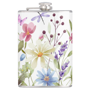 Flask: Wildflowers Design Flask