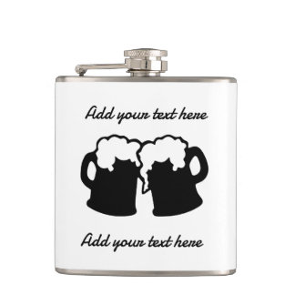 Flask with Beer Mug Design