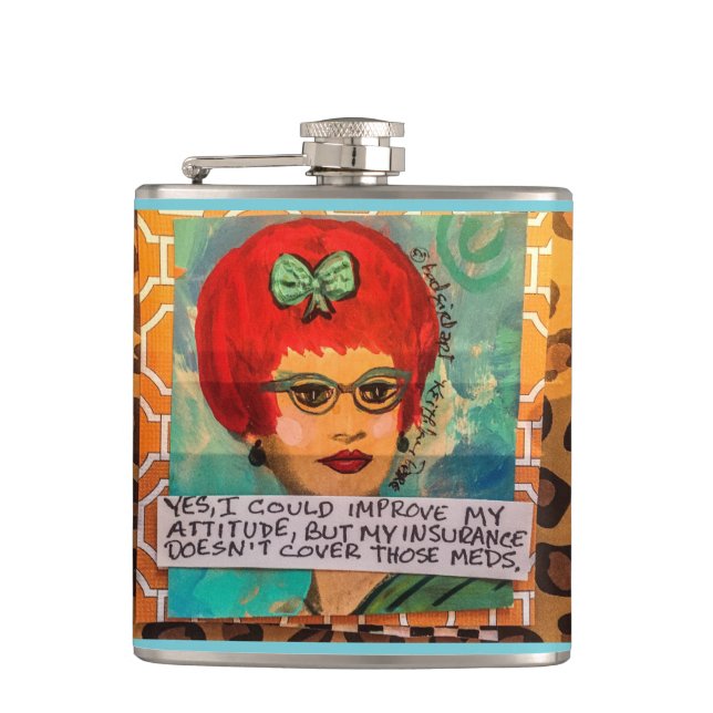 Flask-yes I could improve Hip Flask (Front)