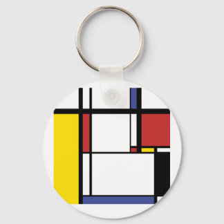 Flasks Gift - Piet Mondrian Keychain