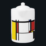 Flasks Gift - Piet Mondrian Teapot<br><div class="desc">Piet Mondrian great industrial designer, Enjoy!</div>