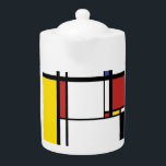 Flasks Gift - Piet Mondrian Teapot<br><div class="desc">Piet Mondrian great industrial designer,  Enjoy!</div>