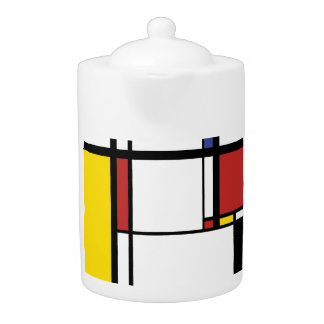 Flasks Gift - Piet Mondrian Teapot
