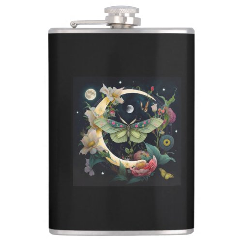 FLASQUE WITH VINYL _ NIGHT PAPPILLON FLASK