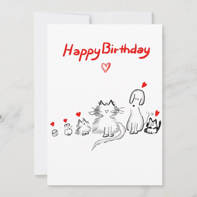 Flat 5x7 Birthday Card (Front)