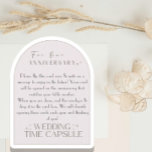 Flat Advice Card Wedding Time Capsule (w/ envelope<br><div class="desc">These time capsule cards were the most talked about item at my wedding. Place them at each seat and guests will write you a short note, not to be opened until the anniversary that matches their table number. For example, you won't open table 7's notes until your 7th wedding anniversary!...</div>