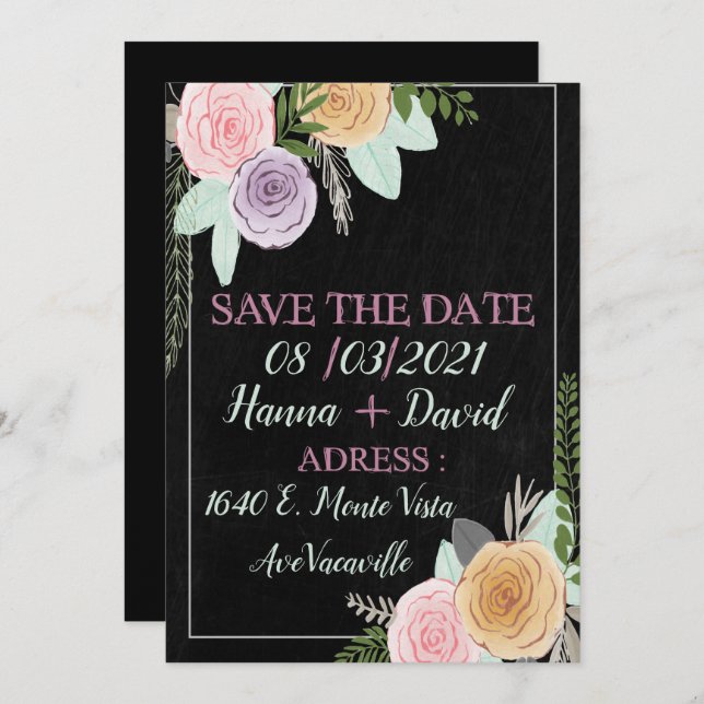 Flat Announcement Card (Front/Back)