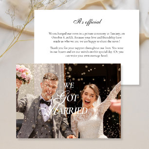 Flat Announcement Card