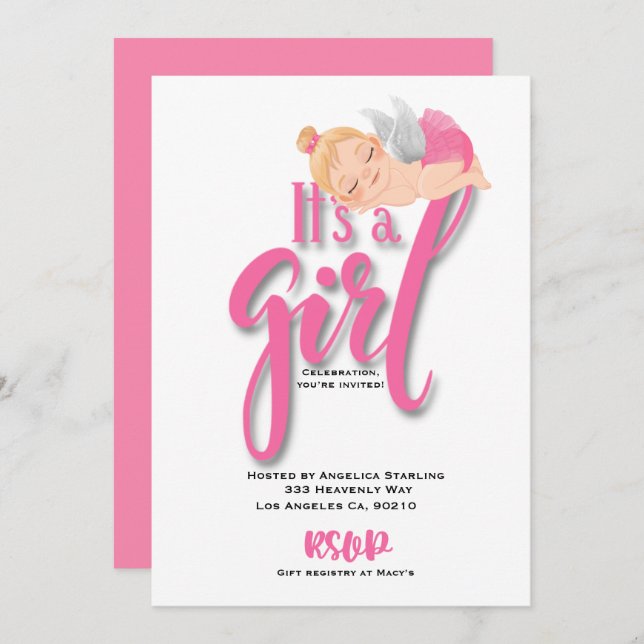 Flat Announcement Card (Front/Back)