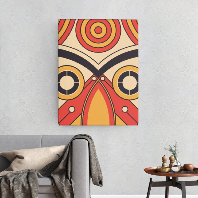 Flat Aztec Tribal Canvas Print (Creator Uploaded)