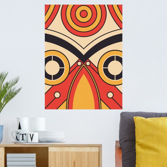 Flat Aztec Tribal Wood Wall Art (Creator Uploaded)