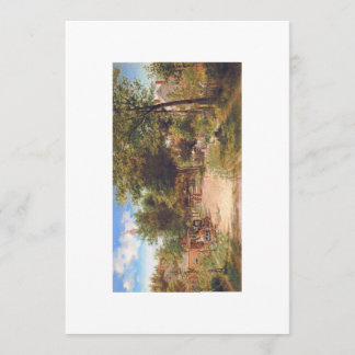 Flat Blank Holiday or Thank You Card