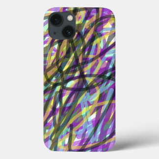 Flat Boho Abstract Landscape iPhone 13 Case
