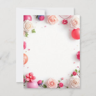 Flat Card Birthday Card Design 