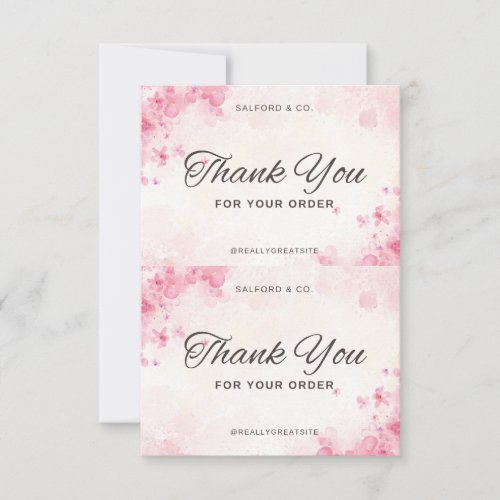 Flat card Flat Thank You Card _ Elegant Appreciati