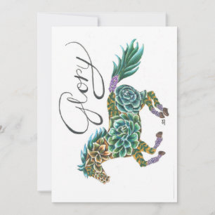 Flat Card Glory Horse by Sherry Jarvis