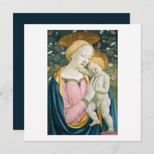 FLAT CARD  MADONNA  CHILD  DOMENICO VENEZIANO 