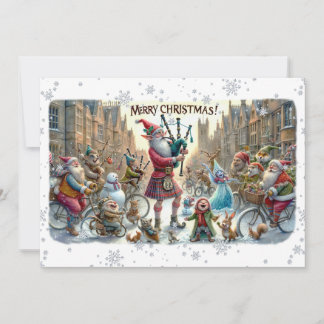 Flat Card Merry Christmas 025(ElfSanta)