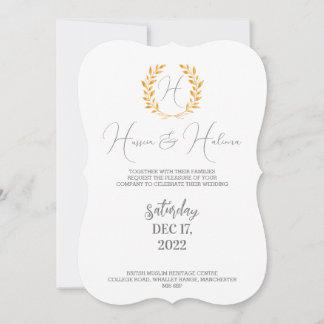 Flat Card, muslim invitation